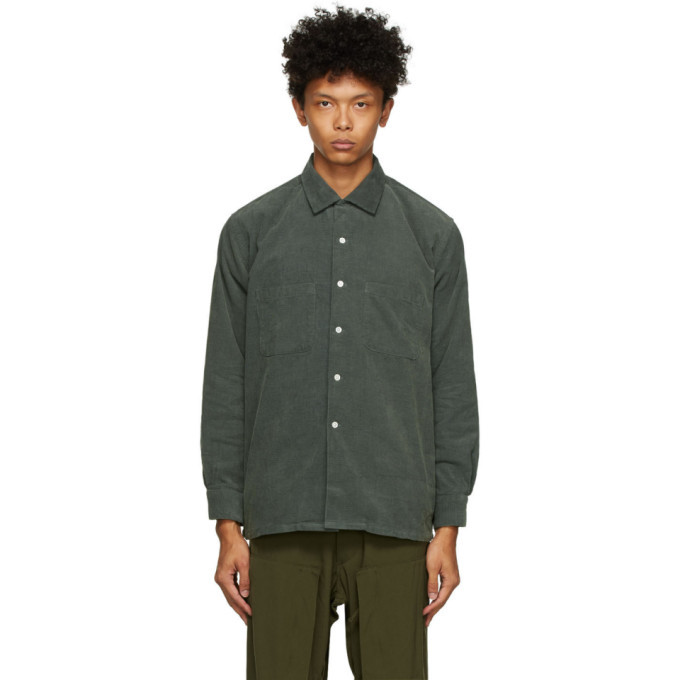 Photo: BEAMS PLUS Grey Corduroy Dobby Shirt