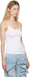 Y/Project White Invisible Strap Tank Top