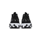 Nike Black and White React Element 55 Sneakers