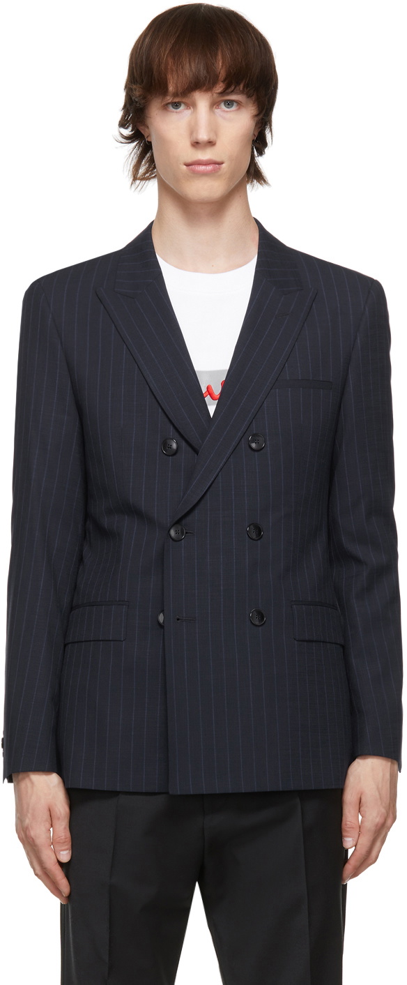 BOSS - Regular-fit, wool-blend pinstriped blazer