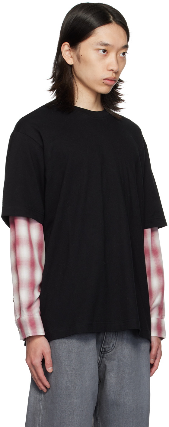 AFTER PRAY Black Layered Long Sleeve T-Shirt