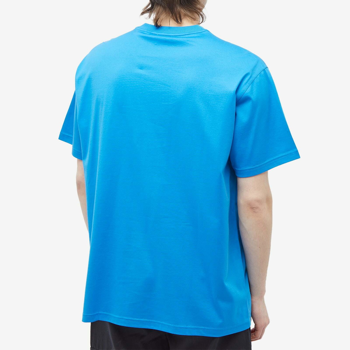 Burberry Men's Harriston Logo T-Shirt in Vivid Blue Burberry