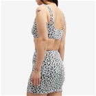Good American Women's Leopard V-Skirt in Glass Leopard