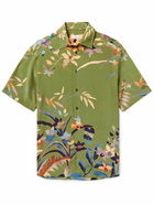 Etro - Floral-Print Silk Shirt - Green