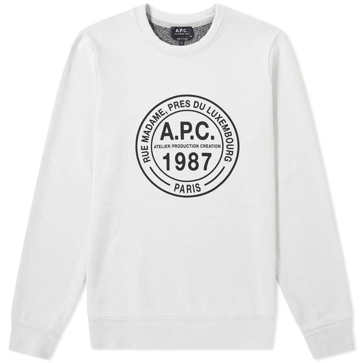 Photo: A.P.C. Elvis Crew Sweat Bleached Out