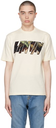 Lanvin Beige Logo Appliqué T-Shirt