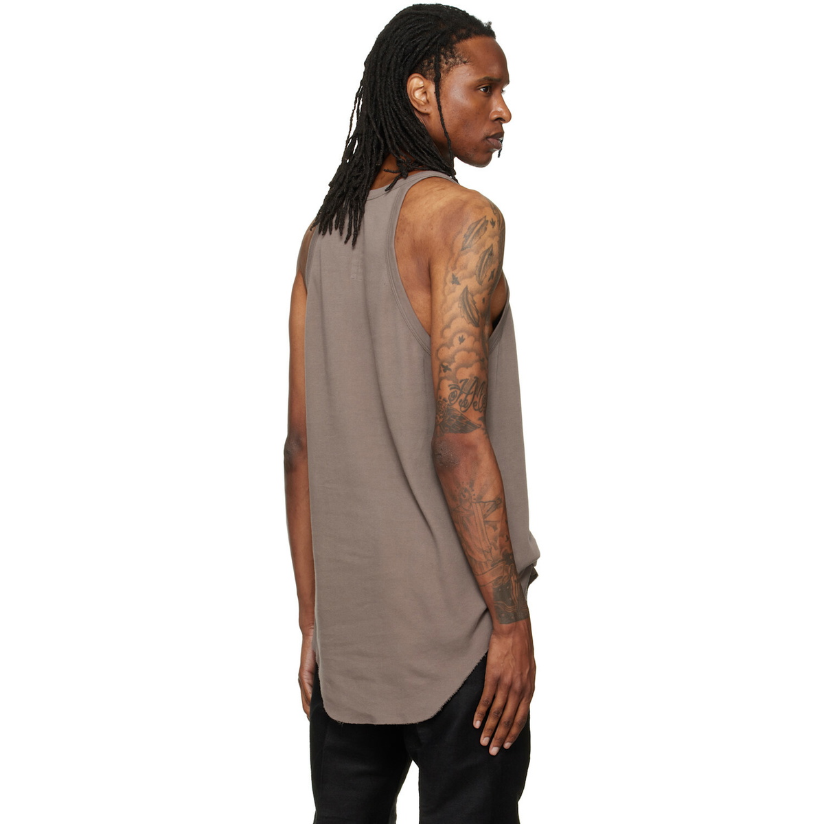 Rick Owens Gray Tower Pony Tank Top