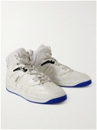 Gucci - Basket Distressed Demetra High-Top Sneakers - White