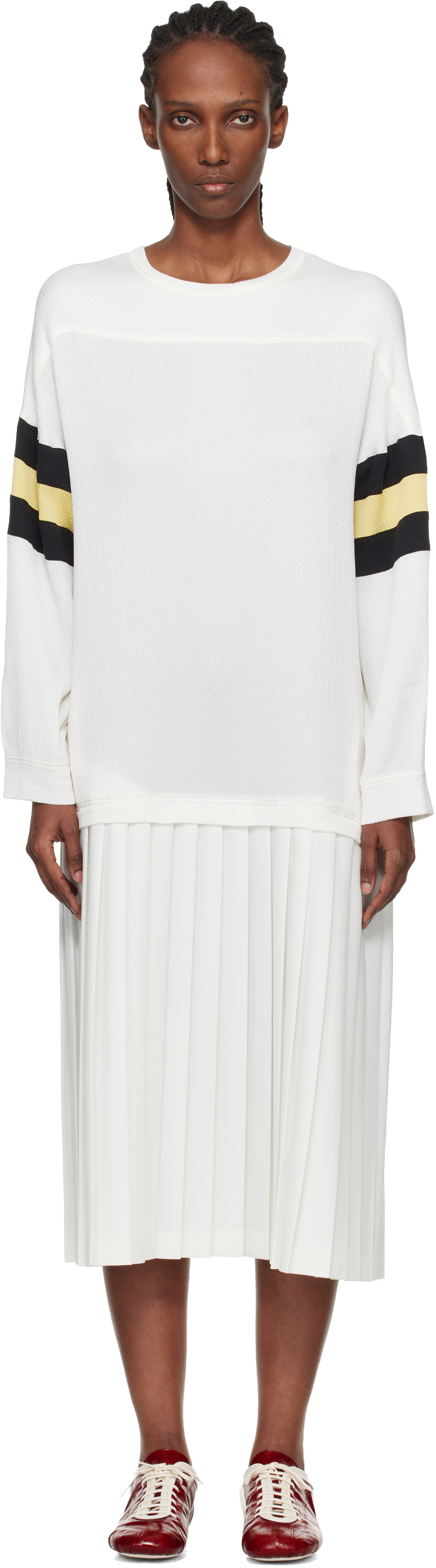 Stefan Cooke Off-White Stadium Midi Dress