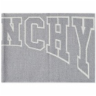 Givenchy Men's College Logo Scarf in Grey/White
