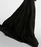 Alex Perry Satin crêpe corset gown