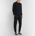 Moncler - Slim-Fit Logo-Appliquéd Cotton-Piqué Polo Shirt - Navy