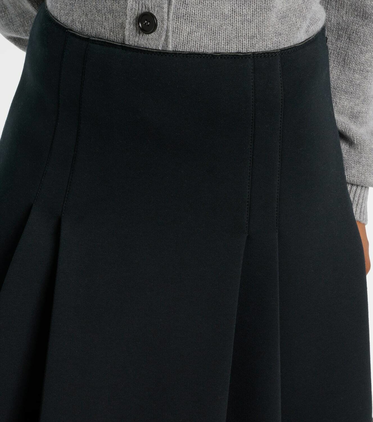 Marni Tiered cotton-blend midi skirt