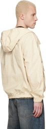 Lacoste Beige Water-Repellent Printed Jacket
