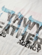 RRR123 - Leaders Logo-Print Stone-Washed Jersey T-Shirt - White