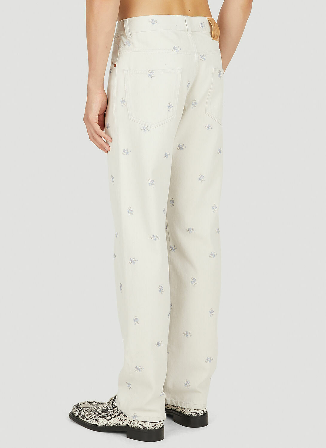 Martine Rose Relaxed Floral Print Jeans