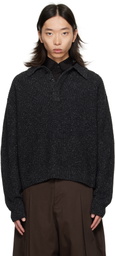 SAGE NATION Gray Knit Polo