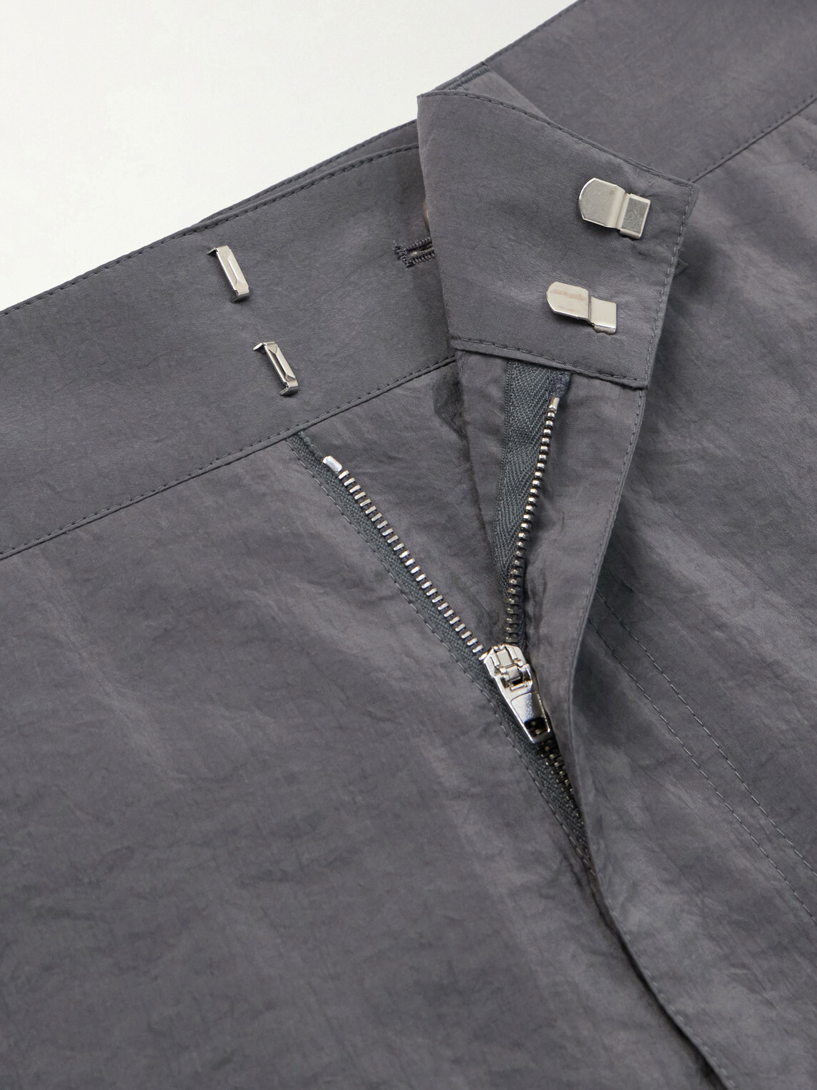 LEMAIRE - Straight-Leg Silk-Blend Trousers - Gray