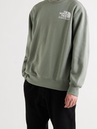 THE NORTH FACE - Logo-Print Fleece-Back Cotton-Blend Jersey Sweatshirt - Green - S