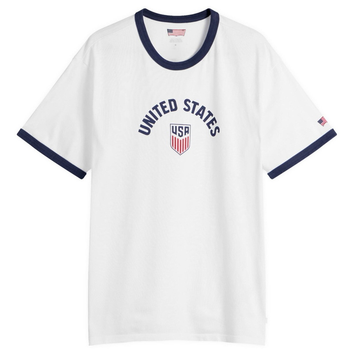 Photo: Levi's Men's USA Retro Ringer T-Shirt in White