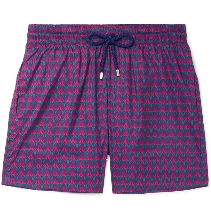 Photo: Vilebrequin - Mahina Mid-Length Printed Swim Shorts - Purple