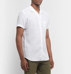 Thom Sweeney - Slim-Fit Camp-Collar Linen Shirt - White