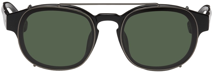 Photo: Dries Van Noten Black Linda Farrow Edition 80 C1 Optical & Sunglasses