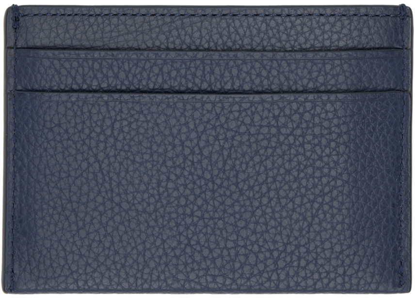 Kenzo Navy Leather Cardholder