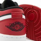 Air Jordan 1 Low BG Sneakers in Black/Gym Red/White