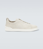 Zegna - Triple Stitch suede sneakers