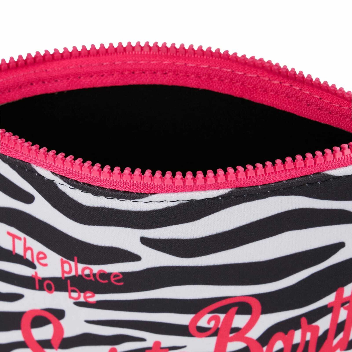 MC2 Saint Barth Aline Scuba Pochette With Zebra Print