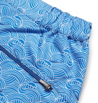 Derek Rose - Mid-Length Printed Swim Shorts - Men - Blue