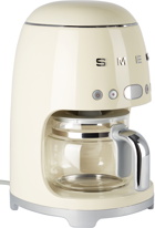 SMEG Beige Retro-Style Drip Coffee Maker, 1.2 L