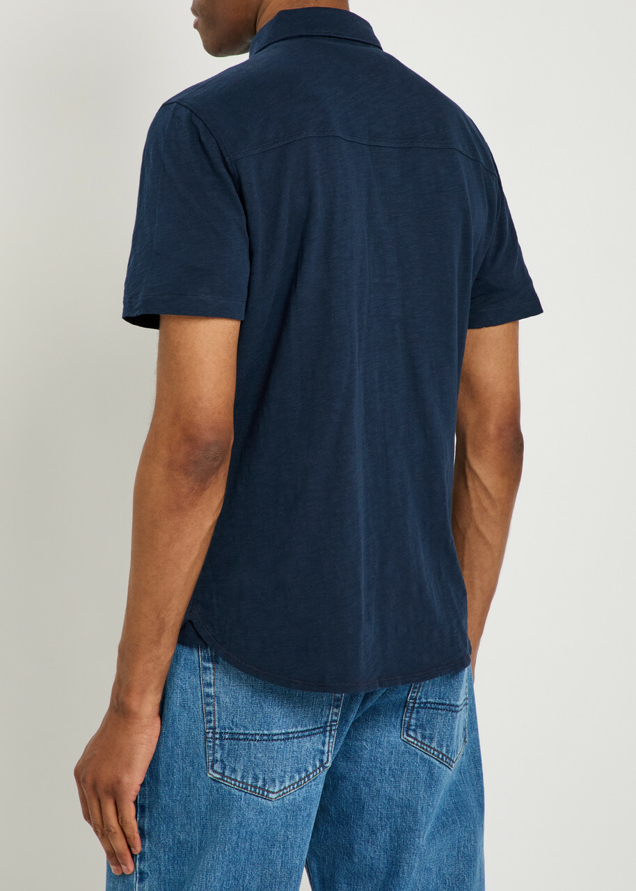 Paige Carillo Cotton Shirt Navy