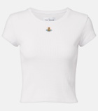Vivienne Westwood Peru cropped cotton-blend jersey T-shirt