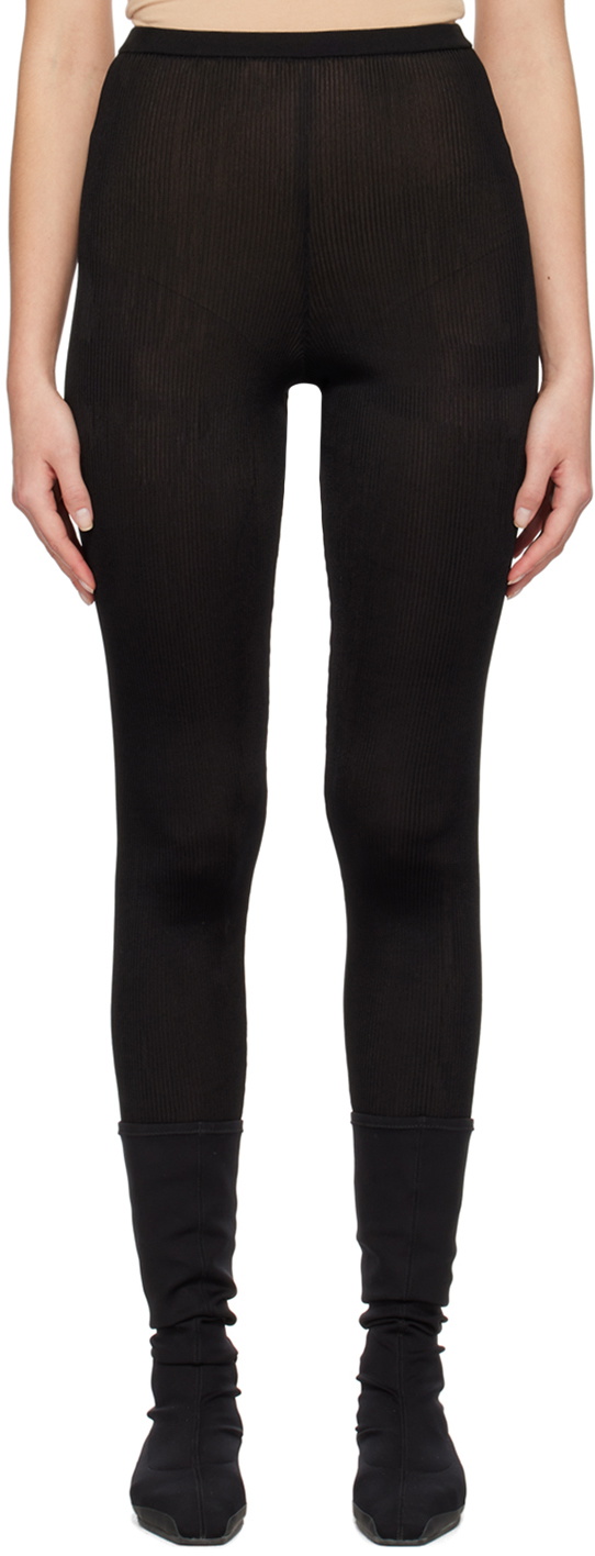 Black Speedy stretch-jersey leggings, The Row