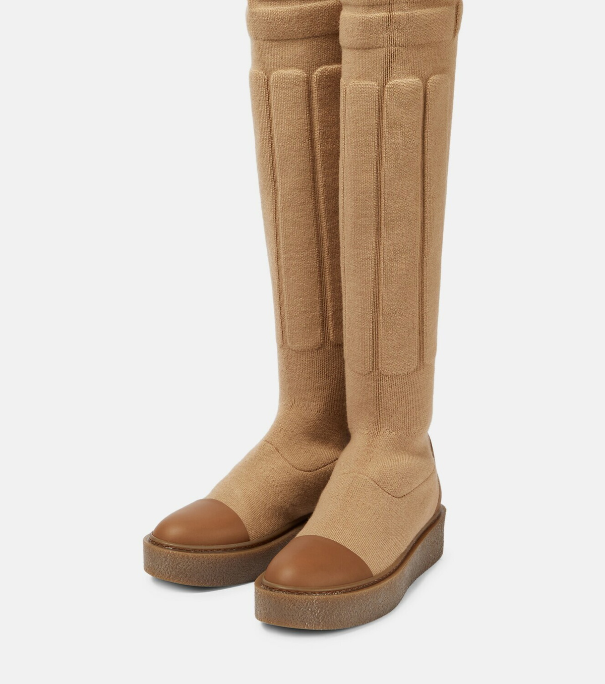 Max Mara - Woolin knit over-the-knee boots