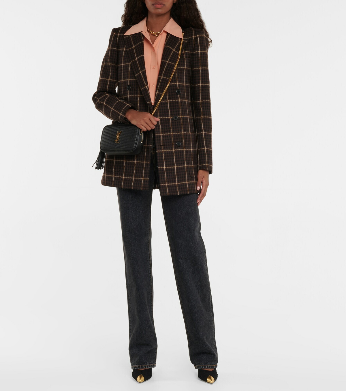 Saint Laurent Lou Mini leather crossbody bag Saint Laurent