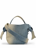 ACNE STUDIOS Mini Musubi Bow Denim Top Handle Bag