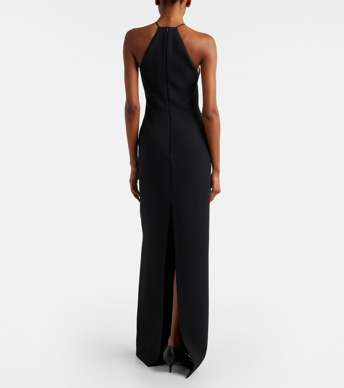 David Koma Embellished halterneck gown