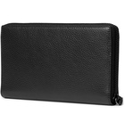 BALENCIAGA - Full-Grain Leather Zip-Around Wallet - Black