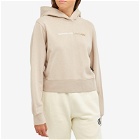Palm Angels Women's Sunset Fitted Hoodie in Beige