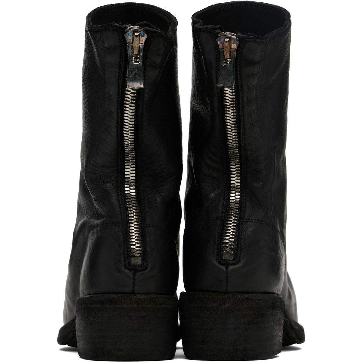Guidi Black Back Zip Boots