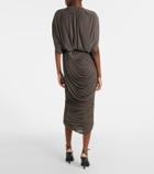 Magda Butrym Draped jersey midi skirt