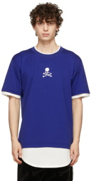 mastermind WORLD Blue & White Layered T-Shirt