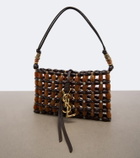 Saint Laurent Cassandre beaded shoulder bag