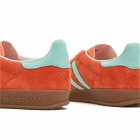 Adidas Gazelle Indoor Sneakers in Easy Orange/Clear Mint/Gum4