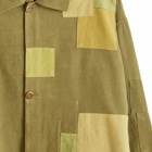 Story mfg. Men's SOT Patchwork Jacket in Olive Wonky-Wear