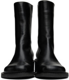 OSOI Black Leather Toboo Boots