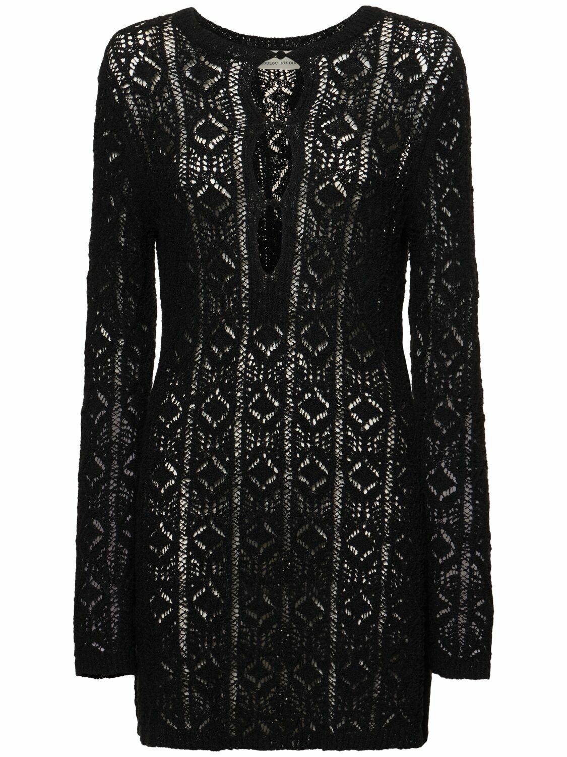 ワンピースその他 Loulou Studio Black ribbed silk blend mini dress Loulou Studio Morene Long Dress - Black – The Frankie Shop